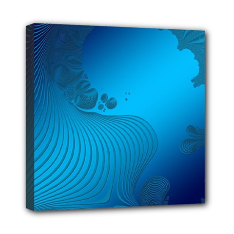 Fractals Lines Wave Pattern Mini Canvas 8  X 8  by Nexatart