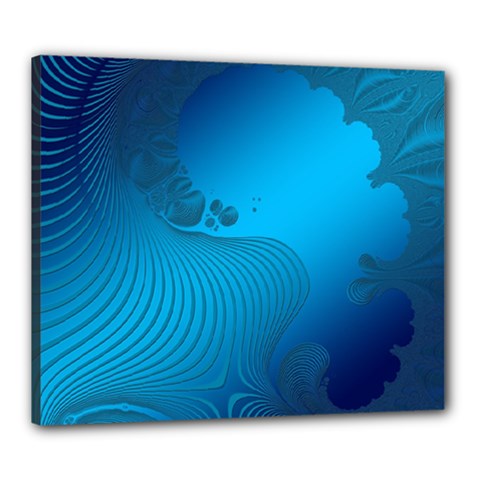 Fractals Lines Wave Pattern Canvas 24  X 20  by Nexatart