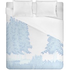 Winter Snow Trees Forest Duvet Cover (california King Size)