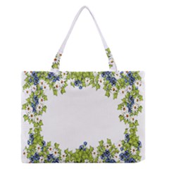 Birthday Card Flowers Daisies Ivy Medium Zipper Tote Bag