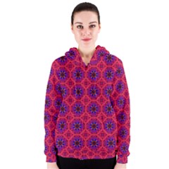 Retro Abstract Boho Unique Women s Zipper Hoodie by Nexatart