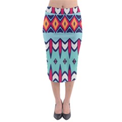 Rhombus hearts and other shapes               Midi Pencil Skirt