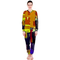 Abstract Vibrant Colour Onepiece Jumpsuit (ladies) 