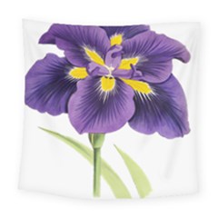 Lily Flower Plant Blossom Bloom Square Tapestry (large) by Nexatart