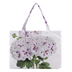 Flower Plant Blossom Bloom Vintage Medium Tote Bag by Nexatart