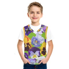 Spring Pansy Blossom Bloom Plant Kids  Sportswear by Nexatart