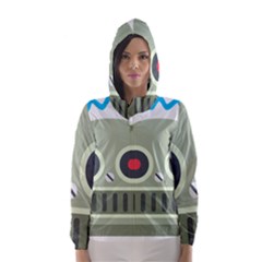 Robot Hooded Wind Breaker (women) by BestEmojis