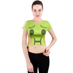 Barf Crew Neck Crop Top