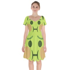 Barf Short Sleeve Bardot Dress by BestEmojis