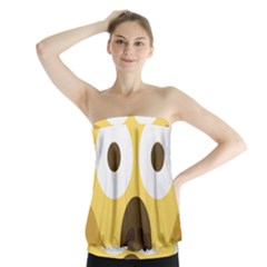 Scream Emoji Strapless Top by BestEmojis