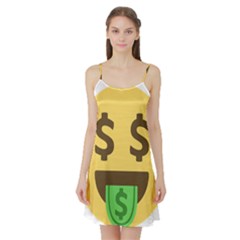 Money Face Emoji Satin Night Slip by BestEmojis