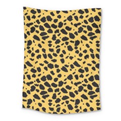 Skin Animals Cheetah Dalmation Black Yellow Medium Tapestry