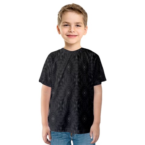 Star Black Kids  Sport Mesh Tee by Mariart