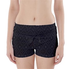 Star Black Boyleg Bikini Wrap Bottoms