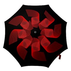 Tape Strip Red Black Amoled Wave Waves Chevron Hook Handle Umbrellas (large) by Mariart