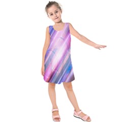 Widescreen Polka Star Space Polkadot Line Light Chevron Waves Circle Kids  Sleeveless Dress