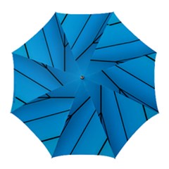 Technical Line Blue Black Golf Umbrellas