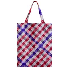 Webbing Wicker Art Red Bluw White Zipper Classic Tote Bag by Mariart