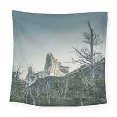Fitz Roy Mountain, El Chalten Patagonia   Argentina Square Tapestry (large) by dflcprints