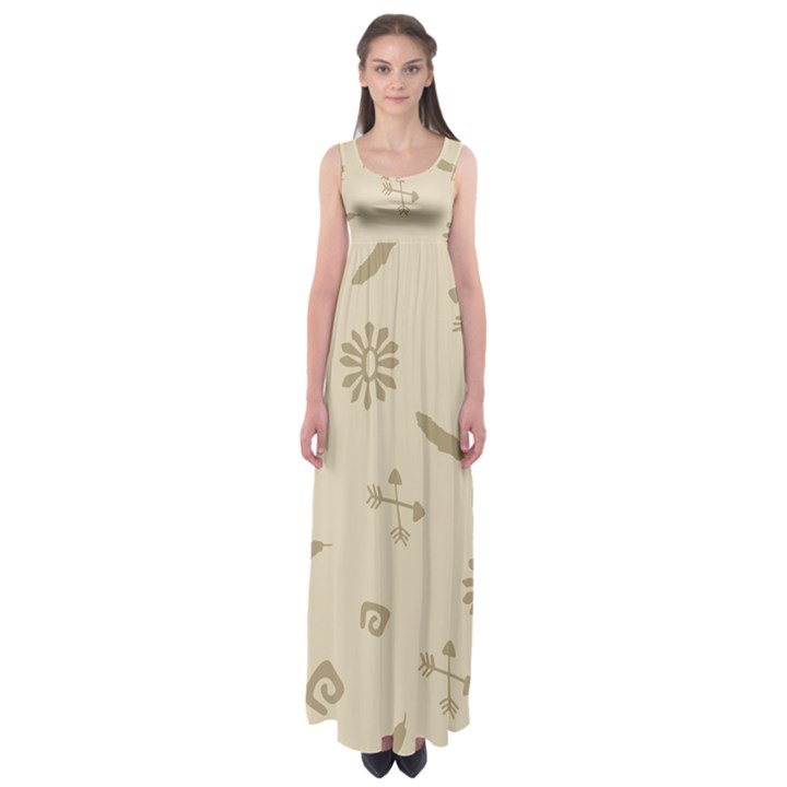 Pattern Culture Seamless American Empire Waist Maxi Dress