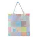 Pastel Diamonds Background Grocery Tote Bag View1