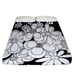 Mandala Calming Coloring Page Fitted Sheet (queen Size)