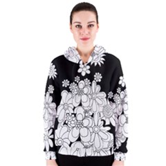 Mandala Calming Coloring Page Women s Zipper Hoodie by Nexatart