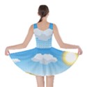 Grid Sky Course Texture Sun Skater Dress View2