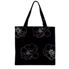 Rose Wild Seamless Pattern Flower Zipper Grocery Tote Bag by Nexatart