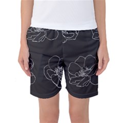 Rose Wild Seamless Pattern Flower Women s Basketball Shorts