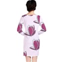 Magnolia Seamless Pattern Flower Long Sleeve Nightdress View2