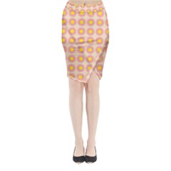 Pattern Flower Background Wallpaper Midi Wrap Pencil Skirt