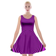Background Coloring Circle Colors Velvet Skater Dress by Nexatart