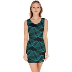 Pattern Vector Design Sleeveless Bodycon Dress