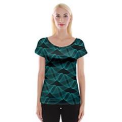 Pattern Vector Design Women s Cap Sleeve Top