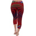 Red Heart Colorful Love Shape Capri Winter Leggings  View4