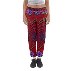 Red Heart Colorful Love Shape Women s Jogger Sweatpants by Nexatart