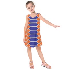 Pattern Design Modern Backdrop Kids  Sleeveless Dress
