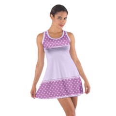 Purple Modern Cotton Racerback Dress by Nexatart