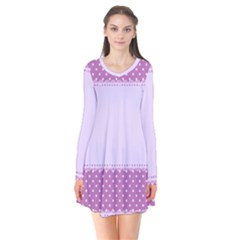 Purple Modern Flare Dress by Nexatart