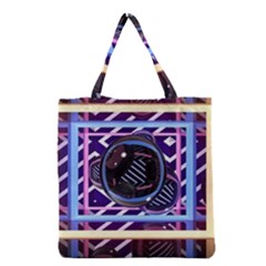 Abstract Sphere Room 3d Design Grocery Tote Bag by Nexatart