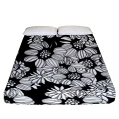 Mandala Calming Coloring Page Fitted Sheet (california King Size)