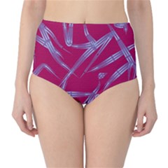 Background Vector Texture Pattern High-waist Bikini Bottoms