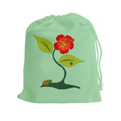 Plant And Flower Drawstring Pouches (xxl) by linceazul