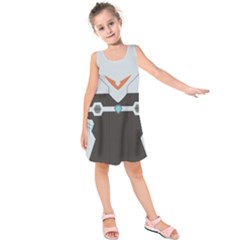 Orange Guardian Kids  Sleeveless Dress