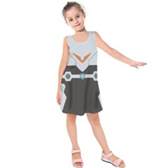 Orange Guardian Kids  Sleeveless Dress by NoctemClothing