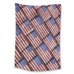 Usa Flag Grunge Pattern Large Tapestry by dflcprints