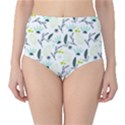 Hand drawm seamless floral pattern High-Waist Bikini Bottoms View1