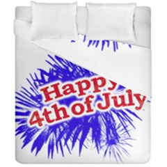 Happy 4th Of July Graphic Logo Duvet Cover Double Side (california King Size) by dflcprints