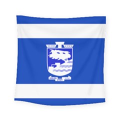 Flag Of Holon  Square Tapestry (small) by abbeyz71